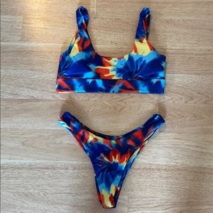 Tie dye bikini